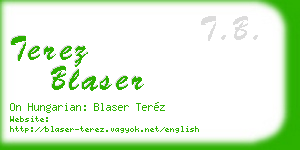 terez blaser business card